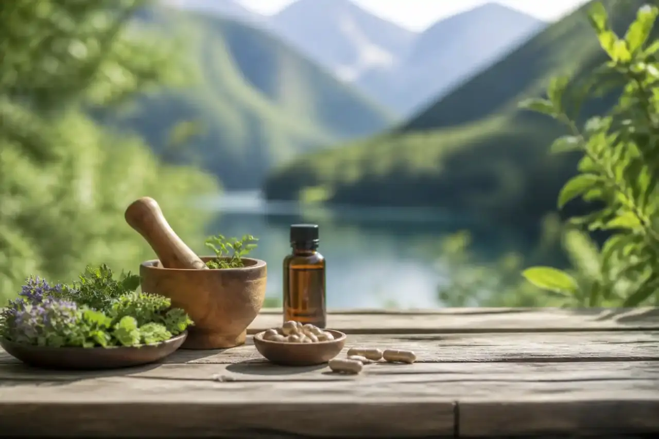 Séance de bien-être naturel dans une pièce lumineuse et apaisante