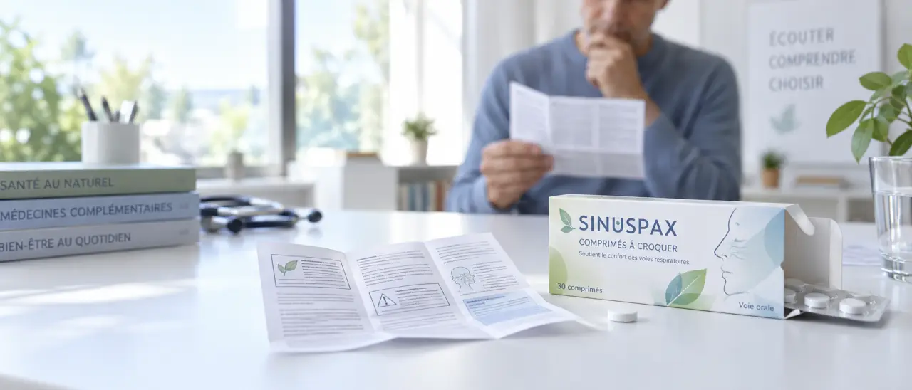 Sinuspax avis : ce que dit vraiment la notice avant de croquer un comprimé