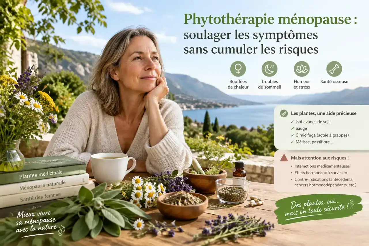 Phytothérapie ménopause : soulager les symptômes sans cumuler les risques