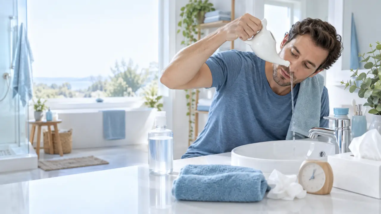 Sinusite : le lavage de nez avant tout, et 48 heures pour savoir si ça suffit