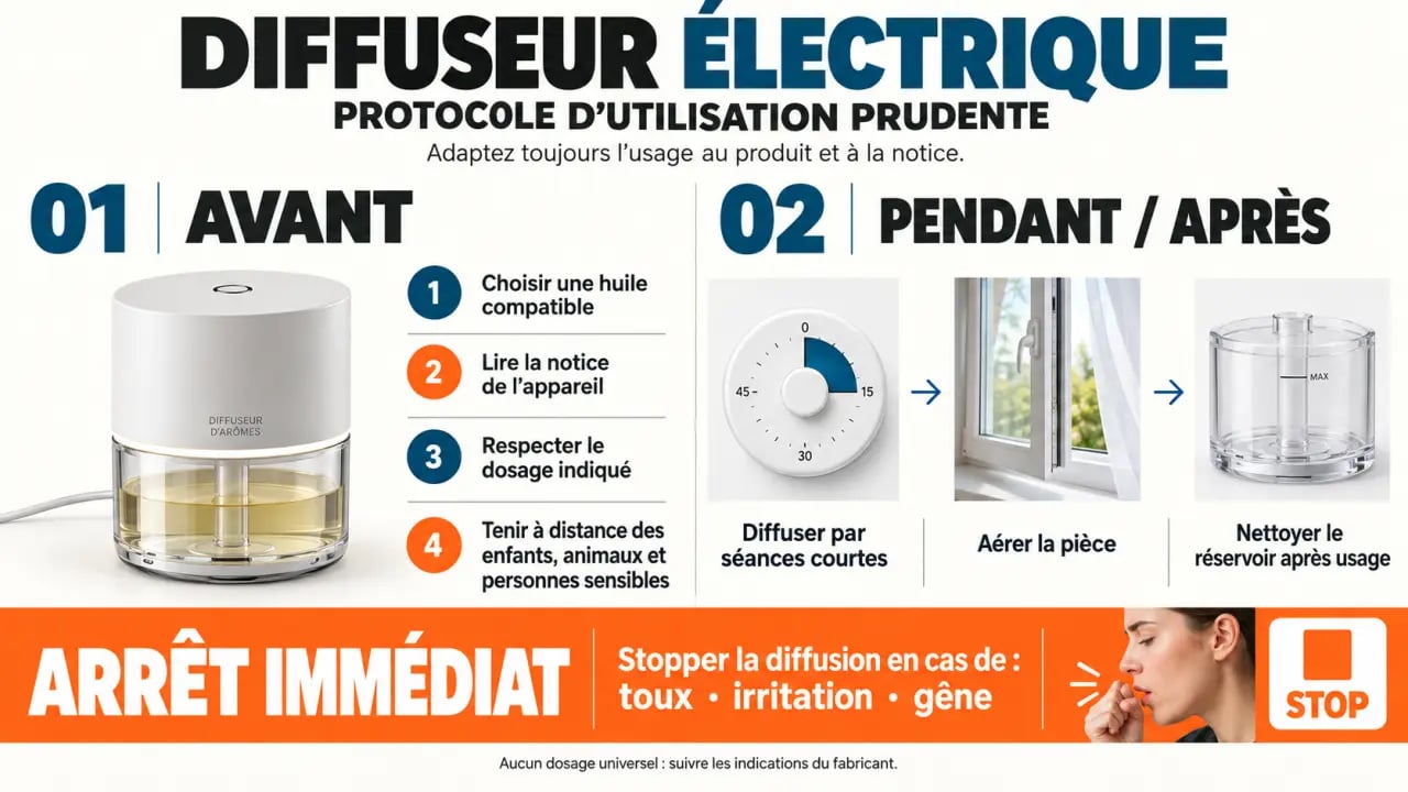 Conseils de sécurité pour utiliser des huiles essentielles pour diffuseur électrique