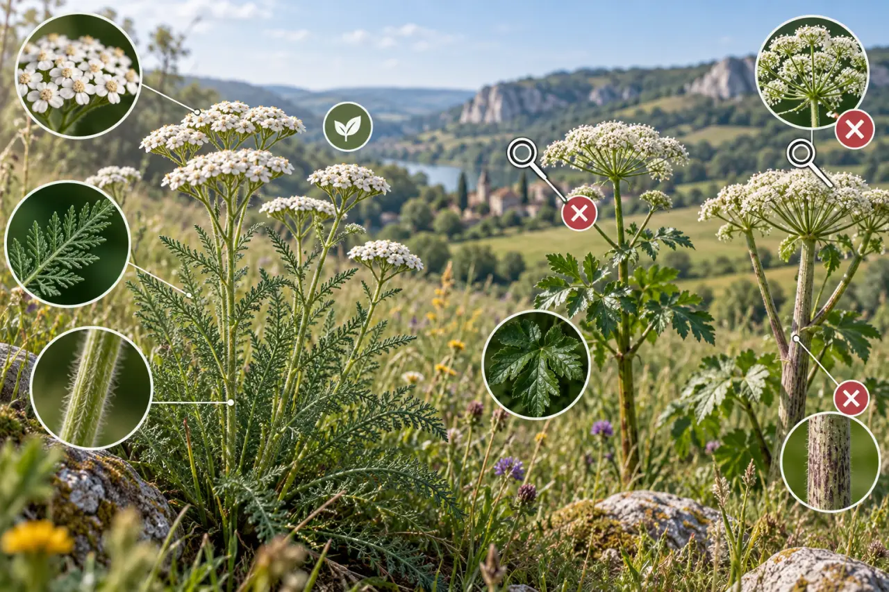 Plante millefeuille : les critères qui évitent une confusion avant la cueillette